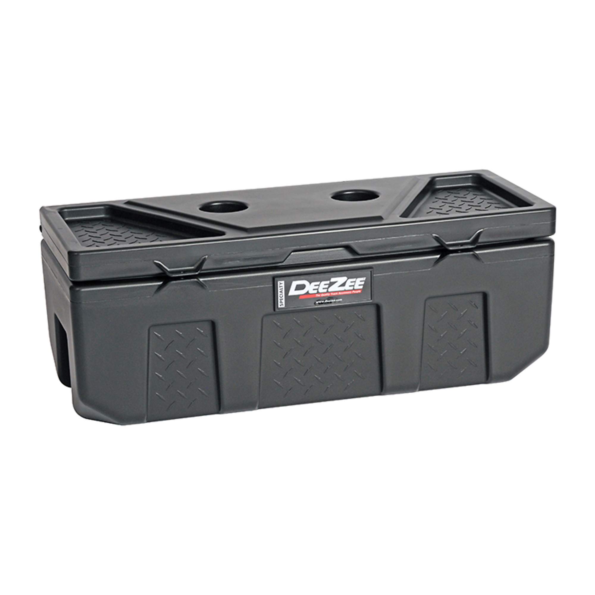 Dee Zee Poly Utility Chest — 35in., Lightweight Plastic, Weather-Resistant, Molded Cup Holders, Model# DZ6535P